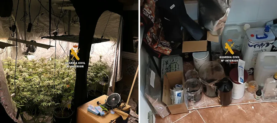 Illegalt cannabislaboratorium sprängt i Torrox – tillverkade oljor och godis